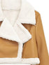 'Josselyn' Faux Fur Cropped Leather Jacket - Celes Fashion